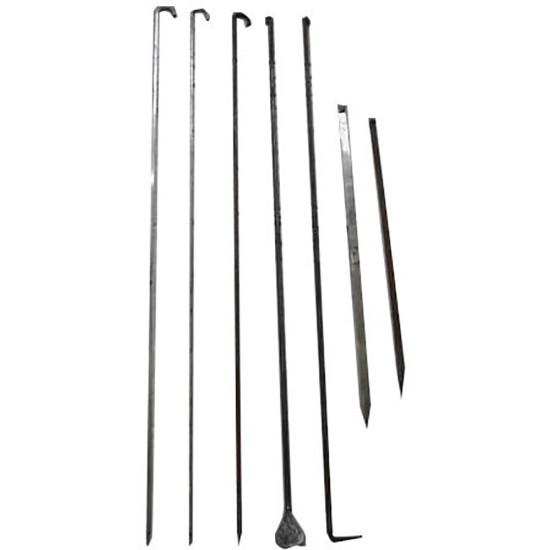 SS KEBAB STICK SQUARE 5MM 40 INCH -Kebab sticks image