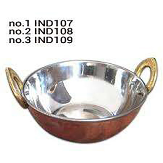 COPPER SS KADAI NO 3 -Copperware image