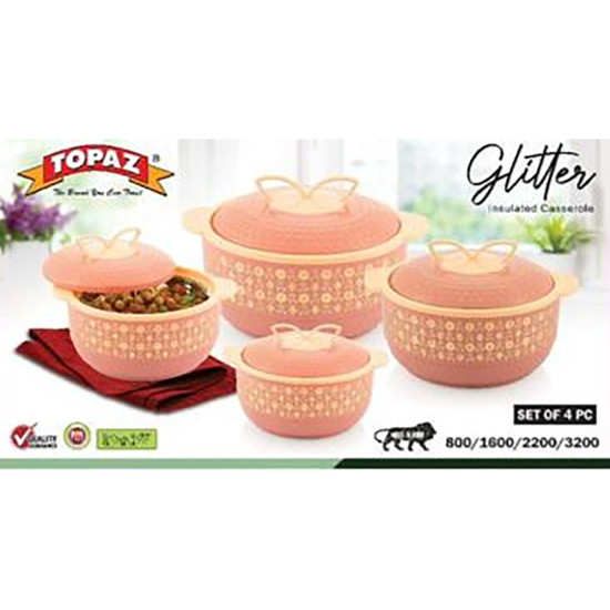 HOTPOT SET GLITTER 4 PCS 800 / 1600/2200/3200 ML image