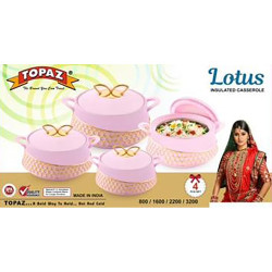 HOTPOT SET LOTUS 4 PCS 800 / 1600/2200/3200 ML