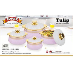 HOTPOT SET TULIP 4 PCS 800 / 1600/2200/3200 ML