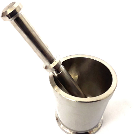 STAINLESS STEEL KHALBATTA (MORTER PESTLE) NO 5 -Assorted steel goods image