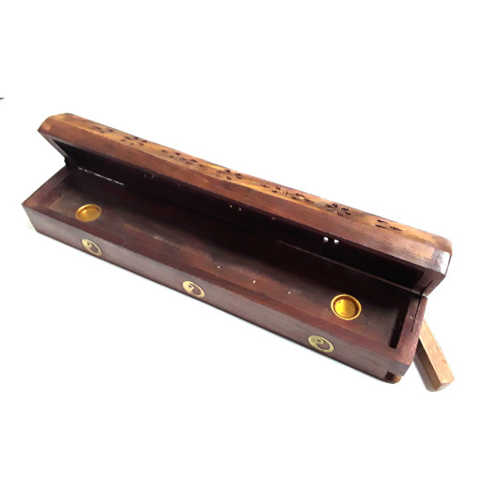 AGGARBATTI HOLDER WOODEN BOX 30 CM image
