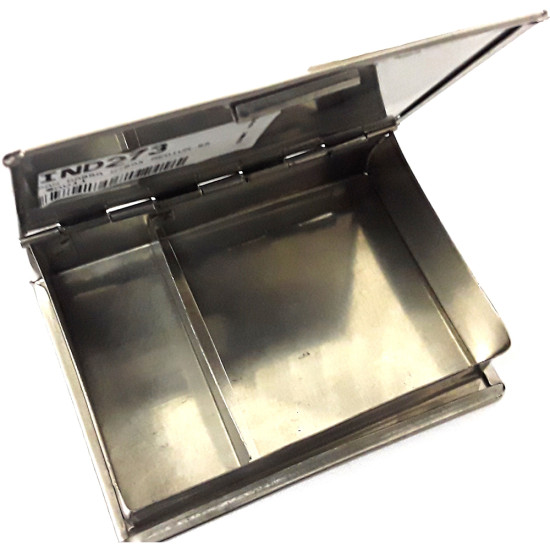 PAN DABBA W/BOX MEDIUM SS -Assorted steel goods image