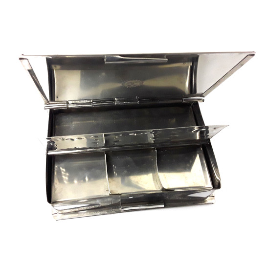 PAN DABBA W/BOX BIG SS -Assorted steel goods image