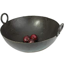 NO 22 IRON KADAI ROUND BOTTOM