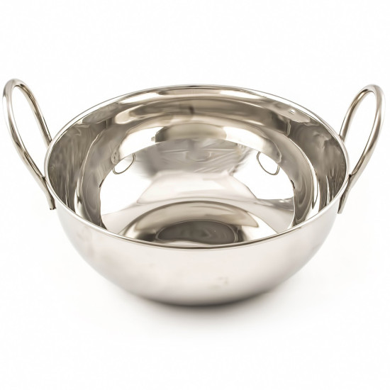 SS BLATI DISH KARAI LIGHT 15 CM -Assorted steel goods image