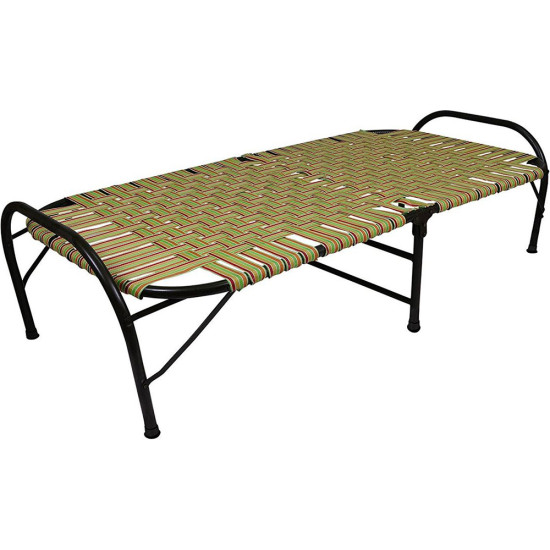INDIAN FULL FOLDING BED DOUBLE PIPE HEAVY TYPE -Assorted houseware image