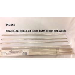 SS KEBAB STICH WITHOUT HANDLE 8 MM 24 INCH SQUARE