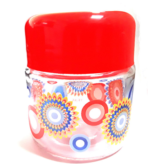 GLASS JAR PRINTED 275ML -Glass jars image