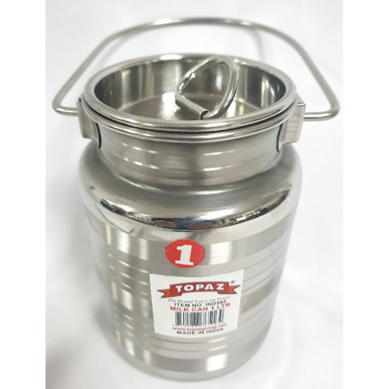 MILKCAN STAINLESS STEEL 1 LITRE -Dubbas image