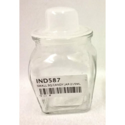 SMALL SQ CANDY JAR 215ML