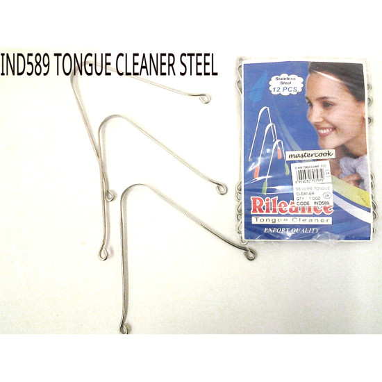 SS TONGUE CLEANER(PRICED PER DOZ) -Assorted steel goods image