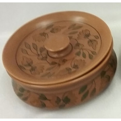FLAT CERAMIC HANDI 7 INCH WITH LID HIGH QUALITY