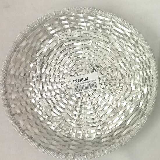10 INCH BASKET ALUMINIUM ROUND image