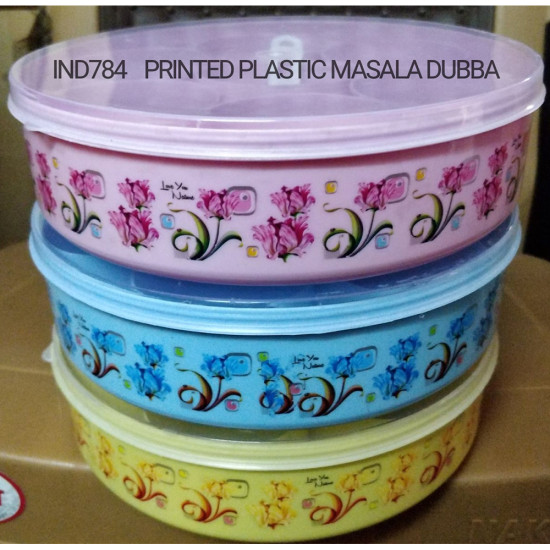 MASSALA DUBBA PLASTIC PRINTED -Assorted plastics image
