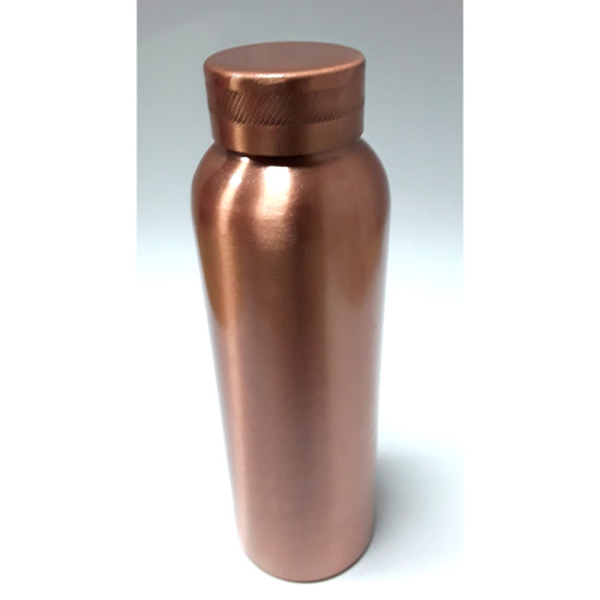 COPPER FRIDGE WATER BOTTLE 600 ML -Copperware image
