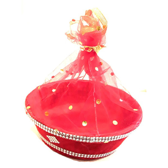 BOWL RED VELVET PLAIN NO 12 image