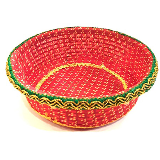 BOWL PLAIN BHANDANI ROUND NO 9 INCH -Wedding goods image