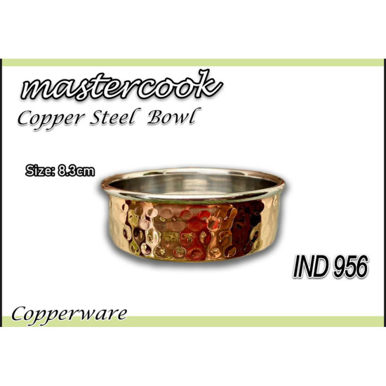 COPPER STEEL BOWL VATI SIZE 8.3 CM image