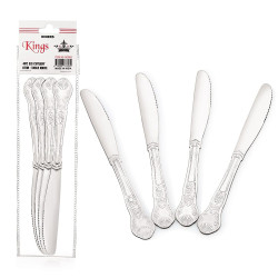 KINGS DINER RESTAURANT CUTLERY HEAVY TYPE 4 PCS DESART KNIVES