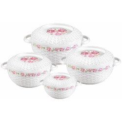 HOTPOT AMBROSIA SET 4 PCS  SIZE 500 /1000.1500/2500 ML IN GIFT BOX