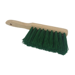 HAND BRUSH GREEN PVC 11 INCH