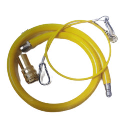 YELLOW HOSE FOR BURNERS CATERING HEAVY DUTY  X 1.5 METER
