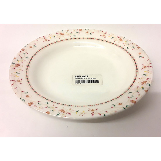 MELAMINE 10 INCH SOUP PLATE - DAISY image