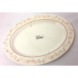 MELAMINE 13.5 INCH OVAL PLATE - DAISY