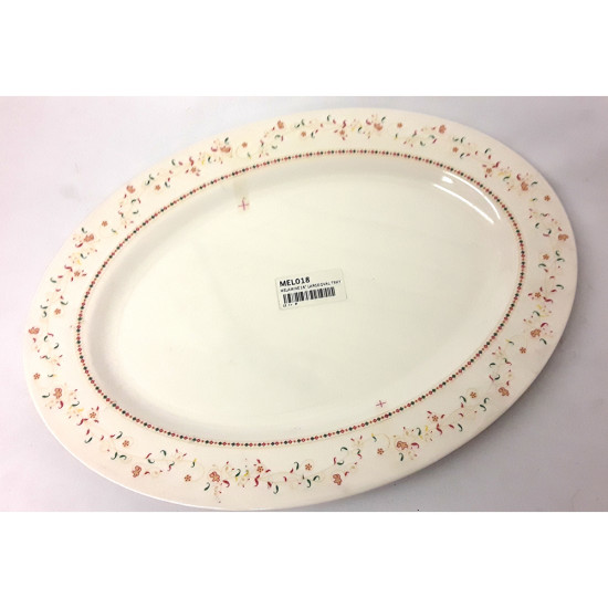 MELAMINE 13.5 INCH OVAL PLATE - DAISY -Melamine image