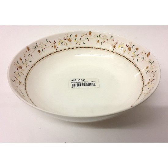 MELAMINE 8.5 INCH BOWL - DAISY -Melamine image