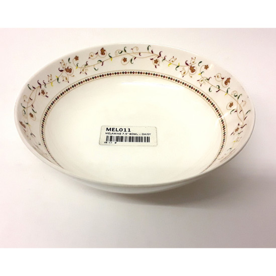 MELAMINE 7.5 INCH BOWL - DAISY -Melamine image