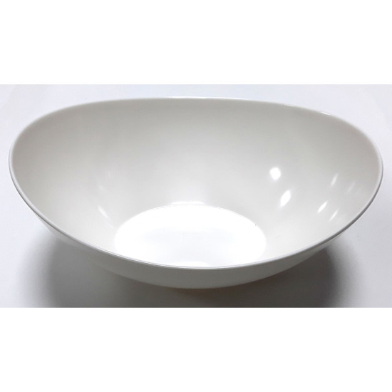 MELAMINE OVAL BOWL 8.5 INCH PLAIN WHITE -Melamine image
