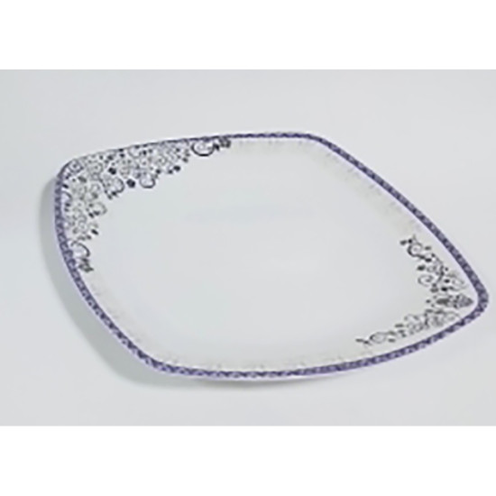 MELAMINE NISHA PRINT DINNER PLATE SQUARE 10.5 INCH image