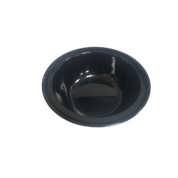 MELAMINE BLACK 8.75 INCH ROUND LARGE BOWL