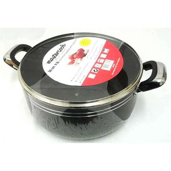 NON STICK CASSEROLE 32 CM WITH INDUCTION SHRINK PACK image