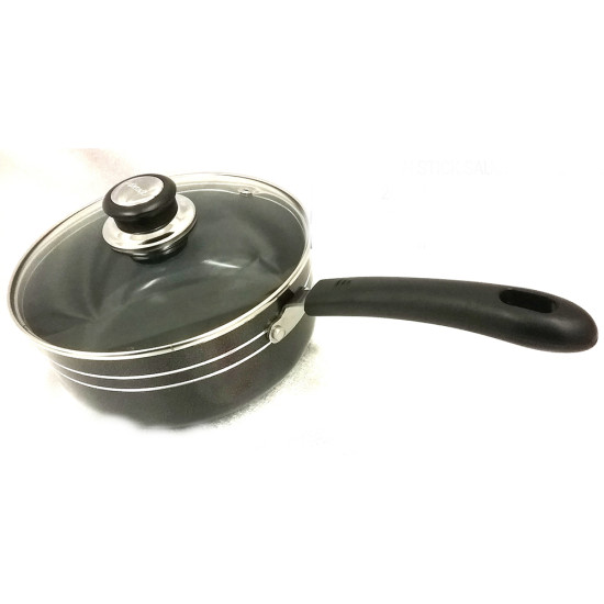22 CM NON STICK SAUCEPAN WITH CERAMIC COATING INSIDE image