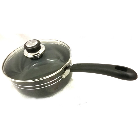 24 CM NON STICK SAUCEPAN WITH CERAMIC COATING INSIDE image