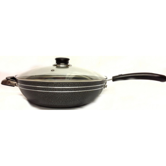 26 CM NON STICK WOK & LID -Non-stick image
