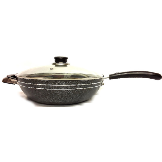 28CM NON STICK PL WOK+LID-CERAMIC image