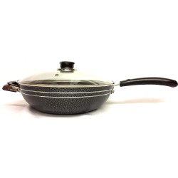 32CM NON STICK PL WOK+LID-CERAMIC
