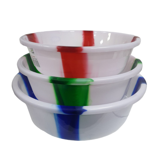 DOUBLE COLOUR BOWLS ASSORTED SIZE 15 INCH -Basins image