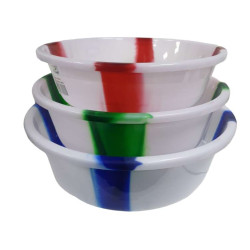 DOUBLE COLOUR BOWLS ASSORTED SIZE 18 INCH