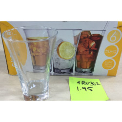 TRU 362 TRUAVA 6PCS HIGH BALL GLASS SET