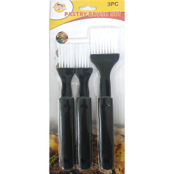 PASTRY BRUSH SET 3 PCS CARDED