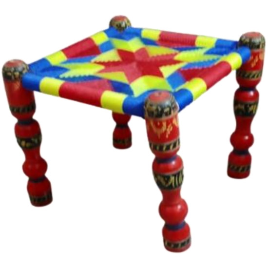 PEEREE WOODEN STOOL TRADITIONAL -Assorted houseware image