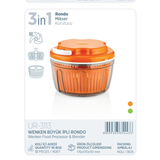 WENKEN BIG FOOD PROCESSOR 3 IN 1 image