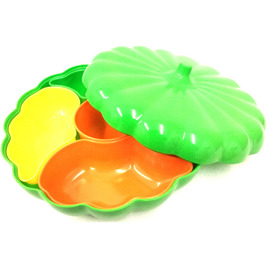 PUMKIN PL SECTION TRAY+LID RD SMALL 8830 image