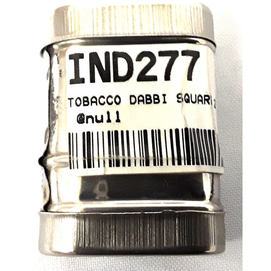 TOBACCO DABBI SQUARE 2 IN 1MEDIUM SIZE STEEL image